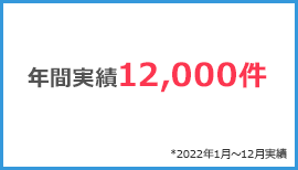 年間実績12,000件